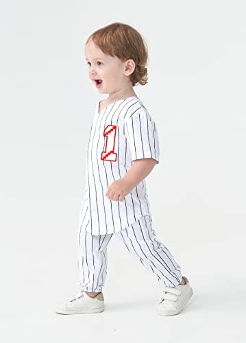 Happy Birthday to Little Baseball Stars - 1-4 Year Toddler Shirts Pants Set