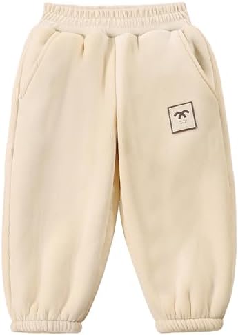 Happy Cherry Toddler KID Casual Fleece Lined Jogger Pants Winter Warm