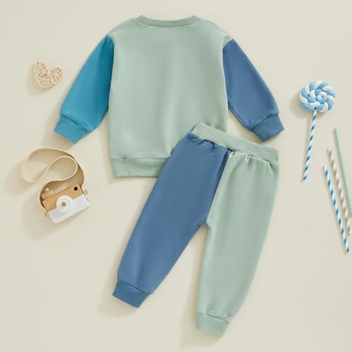 Baby Boy Contrast Letter Print Outfit