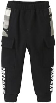 BILIKEYU Toddler Boys Letter Print Pants for Kids Fashionable Comfortable