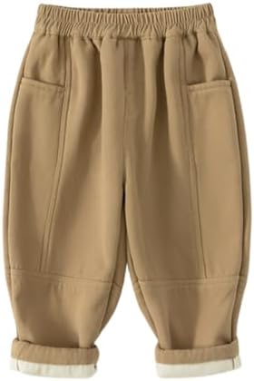 Cotton Fleece Jogger Pant for Toddler Boys - Warm Stretchy and Stylish