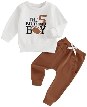 Adobabirl Baby Boy Birthday Outfit Set - Fun Cozy