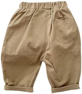 Hwafan Toddler Boys Pants Khaki 1T