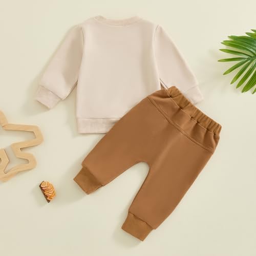 Baorji Toddler Fall Outfits 2-Piece Set - Daddys Little Dude Design