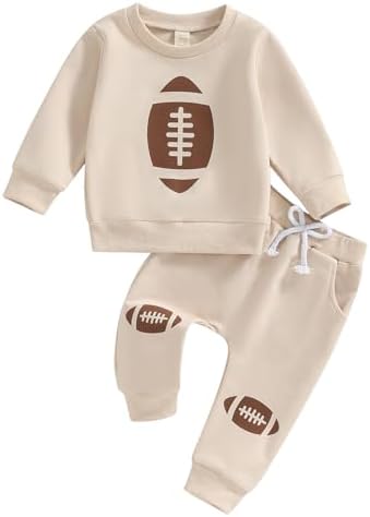 Gueuusu Toddler Boy Football Outfit Set 2Pcs