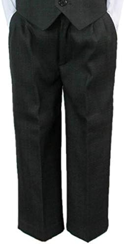 Little Boys Charcoal Dress Pants - 3-6 Months - Soft Comfortable