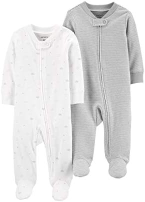 Carters Baby Boys 2 Pack Sleep Play Footed Suns Stars Moons Clouds
