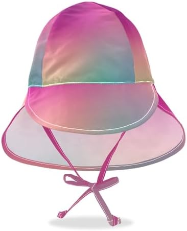 RPLIFE Red Polka Dot Black Beach Baby Sun Hat