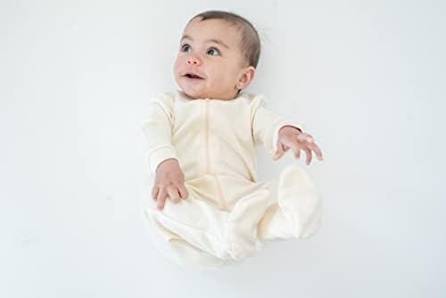 Organic Baby Sleepers Front Zip Soft Cuddly