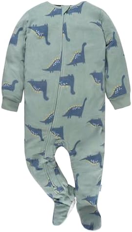 Gerber Baby Boys Flame Resistant Fleece Footed Pajamas 3-Pack