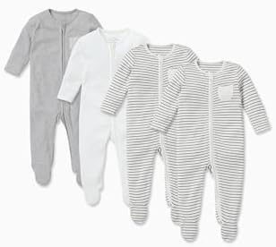 MORI Baby Unisex Clever Pajamas 4-pack