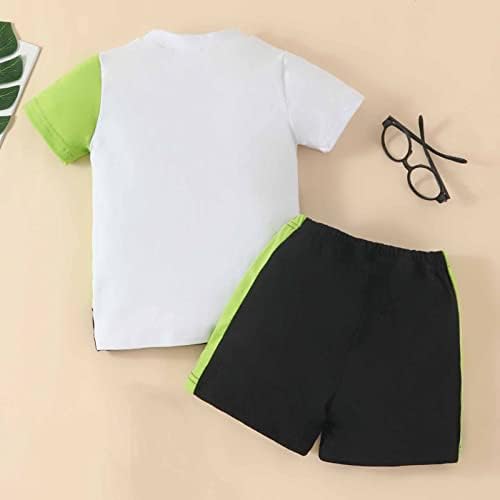 Yihaojia Baby Boys Graphic Tee Shorts Set Summer