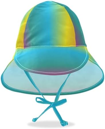 Adjustable Pink Gradient Toddler Sun Hat