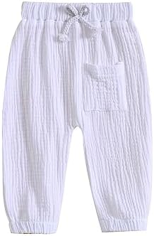 Pudcoco Elastic Waist Cotton Bottoms for Babies - Perfect for Toddlers
