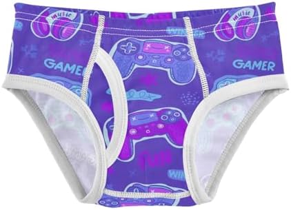 KLL Cute Pattern Joysticks Flowers Hearts Underwear for Toddler Boys 2T-8Y