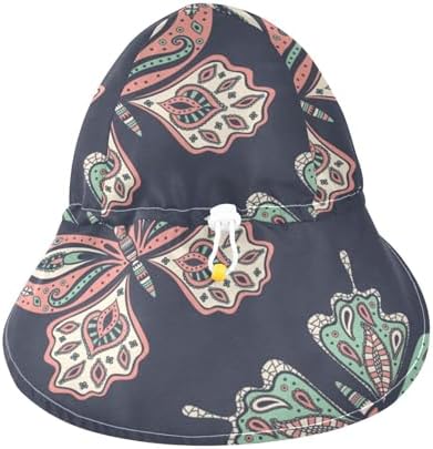 Sun Protection with Boho Pattern Kids Travel Hat UPF 50