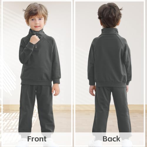 Kionio Boys Fall Winter Outfit - Stylish Sweatsuit Joggers Combo