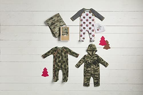 Mud Pie Baby Boys Christmas Camo Waffle Sleeper Snug Cozy