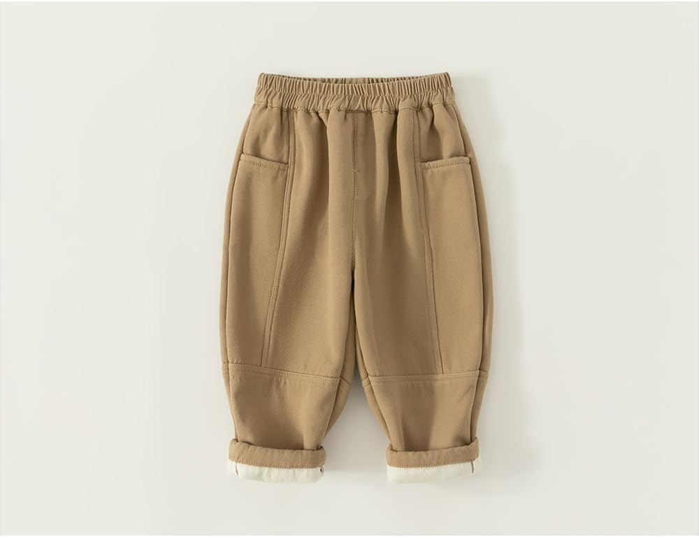 Cotton Fleece Jogger Pant for Toddler Boys - Warm Stretchy and Stylish