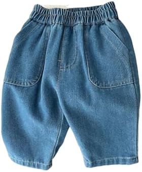 Spot On for Boys and Girls Denim Harem Pants wSoft Elastic Waist