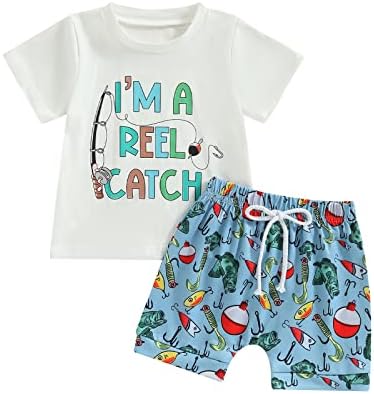Meiweileya Toddler Boys Elastic Shorts Set