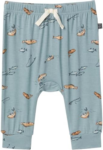 Modern Moments by Gerber Baby Boys Bodysuit and Pant Set Medium Teal Fishing
