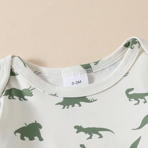 Dinosaur Print Fall Baby Boys Set