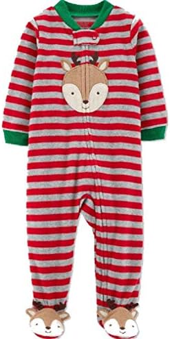 Just One You Baby Boys Reindeer Microfleece Sleep N Play 3 Months