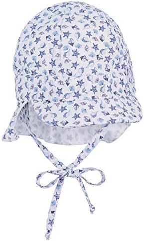Sterntaler Baby Boys Adorable Peak Cap with Neck Protection