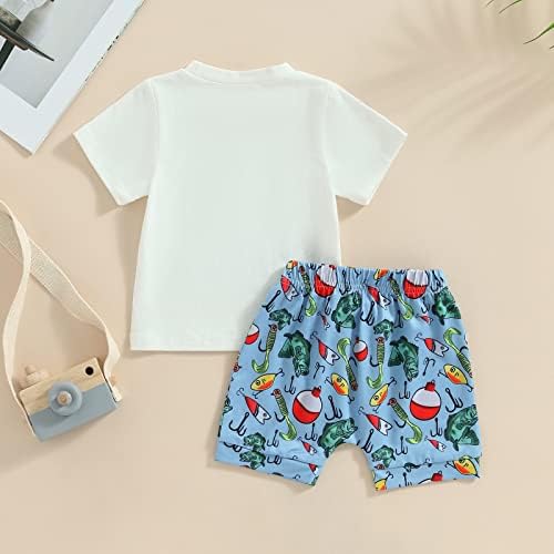Meiweileya Toddler Boys Elastic Shorts Set