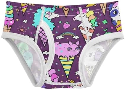 KLL Purple Unicorn Cute Animal Briefs for Boys