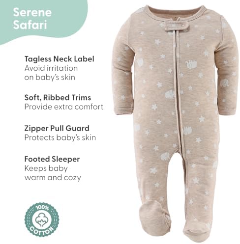 The Peanutshell Baby Sleepers Set - 3-Piece Safari