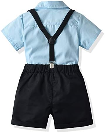 Gentleman Outfit Toddler Set - 4-in-1 Full-Length Shorts Accessories
