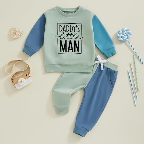 Baby Boy Contrast Letter Print Outfit