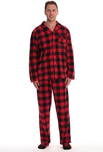 Unveil Family pajamas Buffalo plaid button front soft sleepers