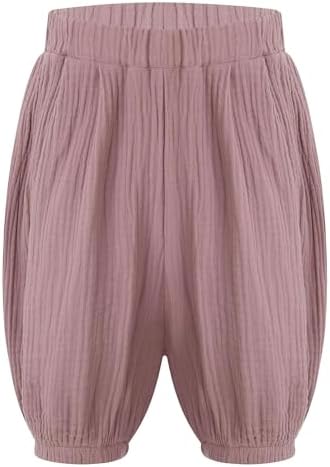 Runqhui Cotton Linen Shorts for Kids