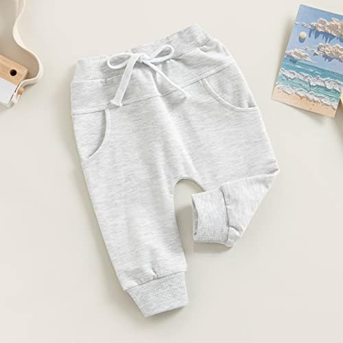 D NOMAID YZARC Toddler Solid Cotton Jogger Pants