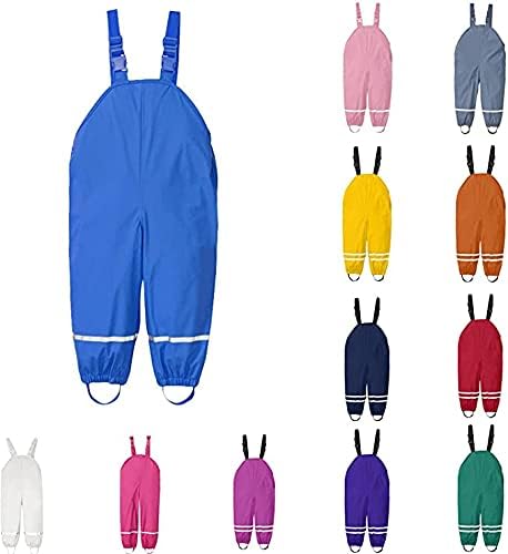 Child Waterproof Reflective Rain Pants for Boys and Girls