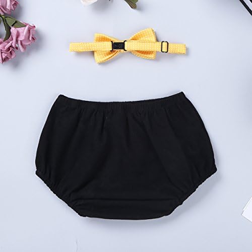 Stylish Baby Boy Diaper Bloomers with Bow Tie Easy-Care Diaper Cover