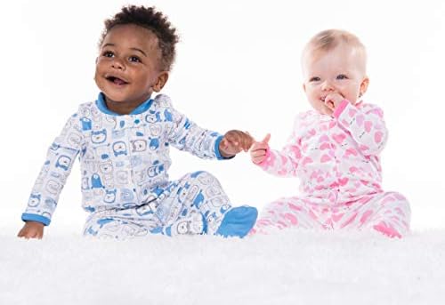 Lamaze Baby Boys Super Combed Natural Cotton Sleep N Play 2-Pack