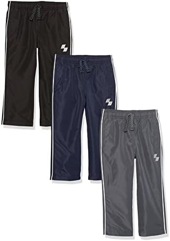 The Childrens Place Baby Boys Toddler Athletic Track Pants 3-Pack Water-Resistant