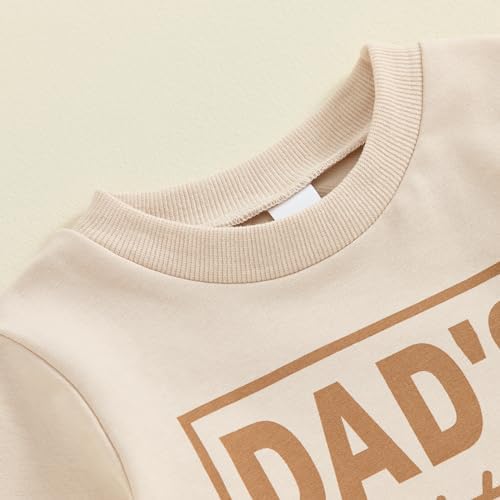 Baorji Toddler Fall Outfits 2-Piece Set - Daddys Little Dude Design