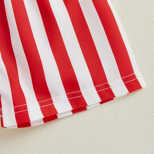Genuine Patriotic Flag T-Shirt Elastic Shorts for Baby Boy