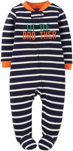 Carters Baby Boys Sleep Play Little Brother 3 Months Navy