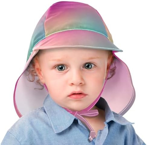 RPLIFE Red Polka Dot Black Beach Baby Sun Hat