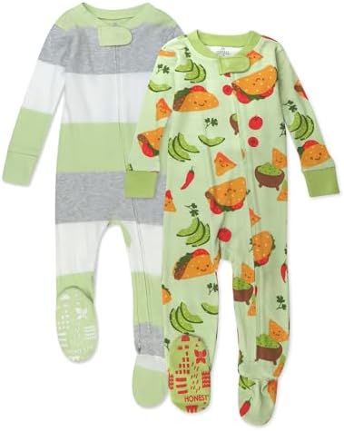 HonestBaby Unisex Baby 100 Organic Cotton Pajamas