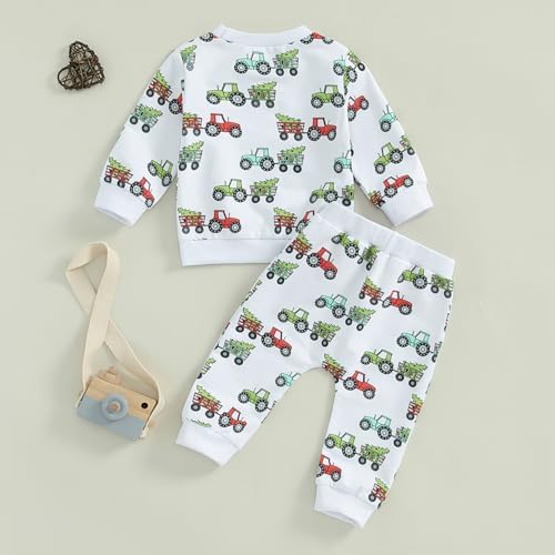 Christmas Trick or Treat 2-Piece Toddler Outfits Fun Tree Truck Themes