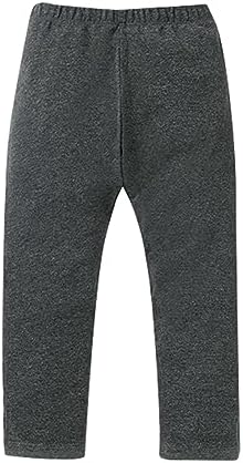 Winter Thermal Boys Girls Pants Comfy Cotton Blend Bottoms for Autumn Winter