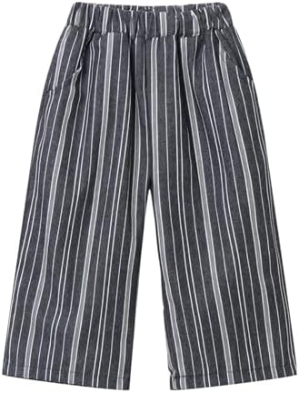 LittleSpring Boys Girls Striped Pants for Kids
