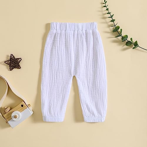 Pudcoco Elastic Waist Cotton Bottoms for Babies - Perfect for Toddlers